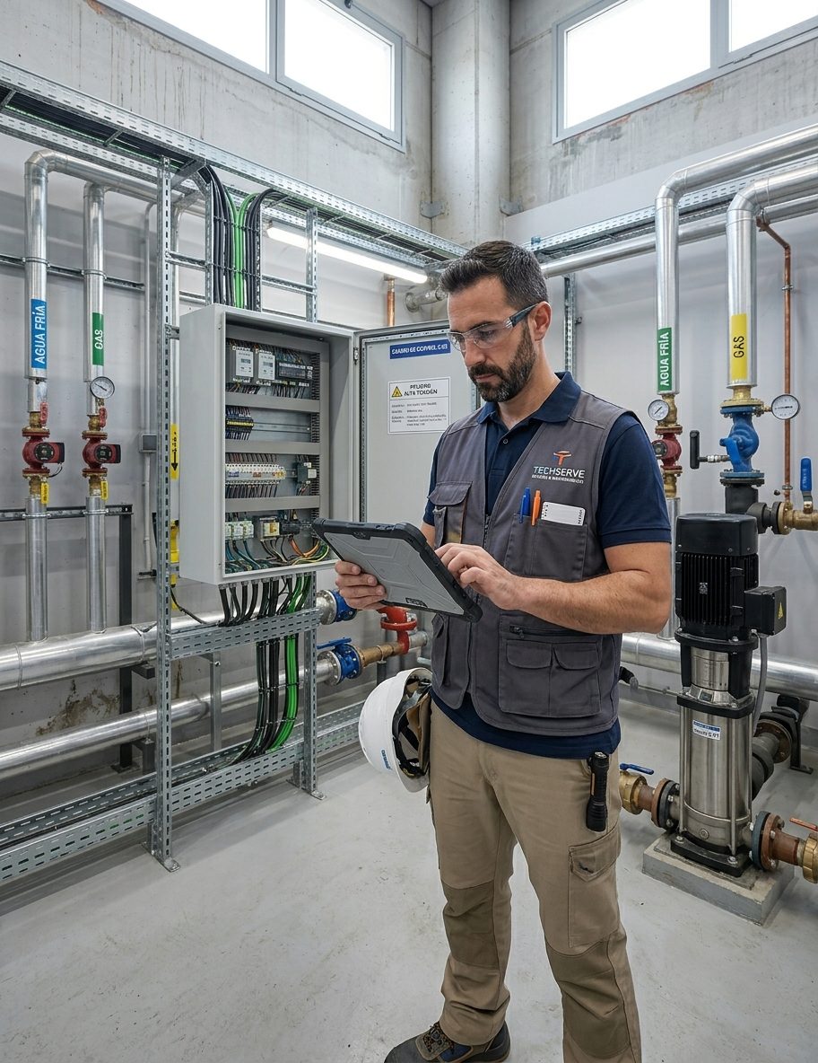 Técnico de Instalmant documentando una revisión